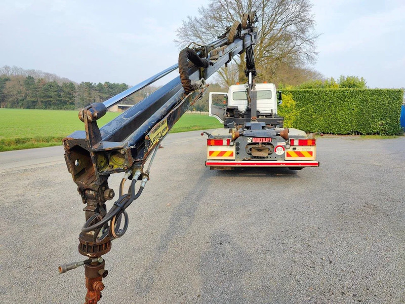 Hook lift truck, Crane truck Mercedes-Benz Axor 2536 Euro5 container multilift crane HIAB 220: picture 8