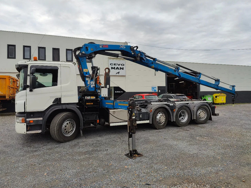 Scania P360 8x2 Tridem container Crane HIAB 244 - Hook lift truck, Crane truck: picture 2 Scania P360 8x2 Tridem container Crane HIAB 244 - Hook lift truck, Crane truck: picture 2