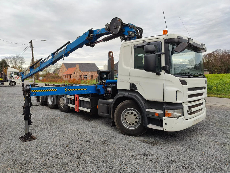 Scania P360 8x2 Tridem container Crane HIAB 244 - Hook lift truck, Crane truck: picture 1 Scania P360 8x2 Tridem container Crane HIAB 244 - Hook lift truck, Crane truck: picture 1