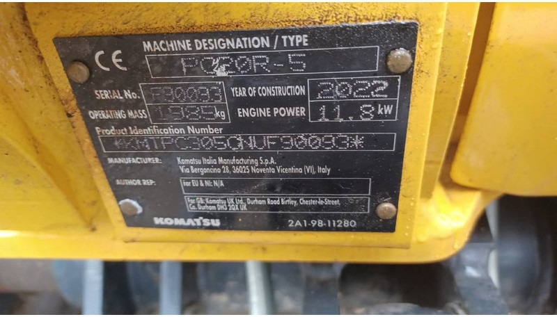Komatsu PC 20 MR-5 - Mini excavator: picture 2 Komatsu PC 20 MR-5 - Mini excavator: picture 2