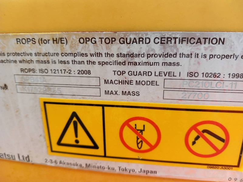 Komatsu PC210LCI-11 - Crawler excavator: picture 3 Komatsu PC210LCI-11 - Crawler excavator: picture 3