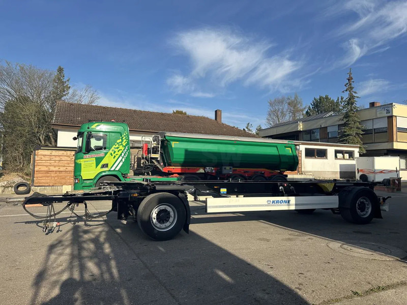 Krone 10 x Jumbo Lafette deutsche Anh. TÜV NEU! 10 x Jumbo Lafette deutsche Anh. TÜV NEU! - Container transporter/ Swap body trailer: picture 1 Krone 10 x Jumbo Lafette deutsche Anh. TÜV NEU! 10 x Jumbo Lafette deutsche Anh. TÜV NEU! - Container transporter/ Swap body trailer: picture 1