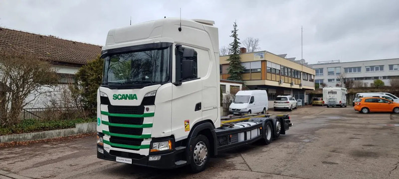 Scania S410 6X2 BDF Intarder Lenkachse VANTEC hyd. Hubrahmen - Container transporter/ Swap body truck: picture 1 Scania S410 6X2 BDF Intarder Lenkachse VANTEC hyd. Hubrahmen - Container transporter/ Swap body truck: picture 1