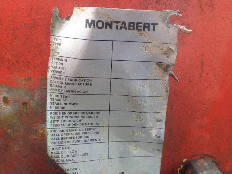 MONTABERT BATEUR A PAL PLANCHE TYPE 70 - Hydraulic hammer: picture 5 MONTABERT BATEUR A PAL PLANCHE TYPE 70 - Hydraulic hammer: picture 5