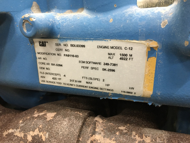 Caterpillar C12 BDL-1915394 CORE - Construction machinery: picture 1 Caterpillar C12 BDL-1915394 CORE - Construction machinery: picture 1