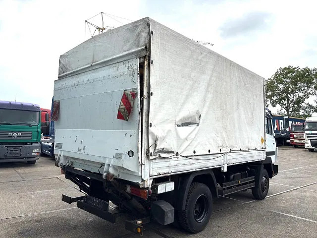 Mercedes-Benz LK 914 (6-CILINDER) WITH TENT BOX (MANUAL GEARBOX / FULL STEEL SUSPENSION / LOADING PLATFORM) - Curtain side truck: picture 3 Mercedes-Benz LK 914 (6-CILINDER) WITH TENT BOX (MANUAL GEARBOX / FULL STEEL SUSPENSION / LOADING PLATFORM) - Curtain side truck: picture 3