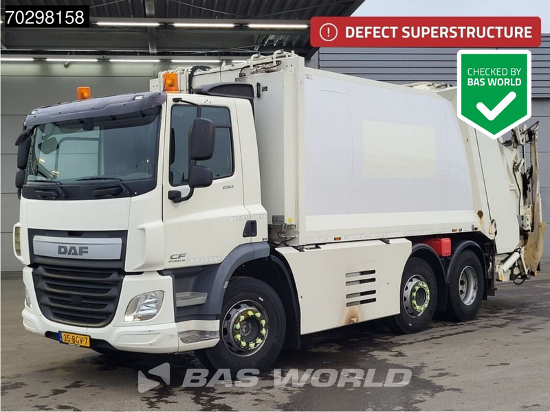 DAF CF 290 6X2 NL-Truck Haller Medim DEFECT! superstructure Lift+Steering Axle ACC Euro 6 - Garbage truck: picture 1 DAF CF 290 6X2 NL-Truck Haller Medim DEFECT! superstructure Lift+Steering Axle ACC Euro 6 - Garbage truck: picture 1