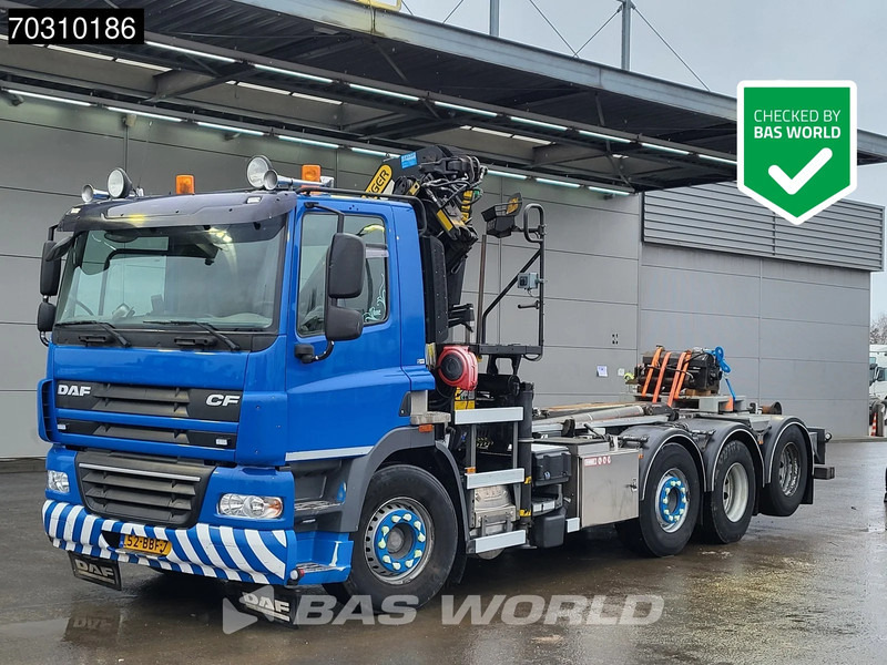 DAF CF85.410 8X2 VDL 20-6200 Palfinger PK33002 EH Kran Lift+Lenkachse Euro 5 - Hook lift truck, Crane truck: picture 1 DAF CF85.410 8X2 VDL 20-6200 Palfinger PK33002 EH Kran Lift+Lenkachse Euro 5 - Hook lift truck, Crane truck: picture 1
