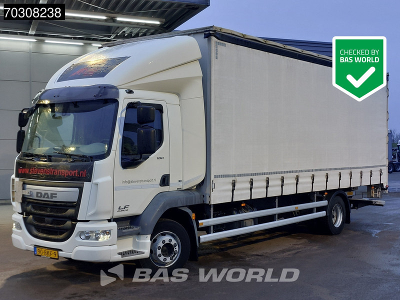 DAF LF 180 LF 4X2 NL-Truck Sleepercab 1700kg ladebordwand Airco ACC Euro 6 - Curtain side truck: picture 1 DAF LF 180 LF 4X2 NL-Truck Sleepercab 1700kg ladebordwand Airco ACC Euro 6 - Curtain side truck: picture 1
