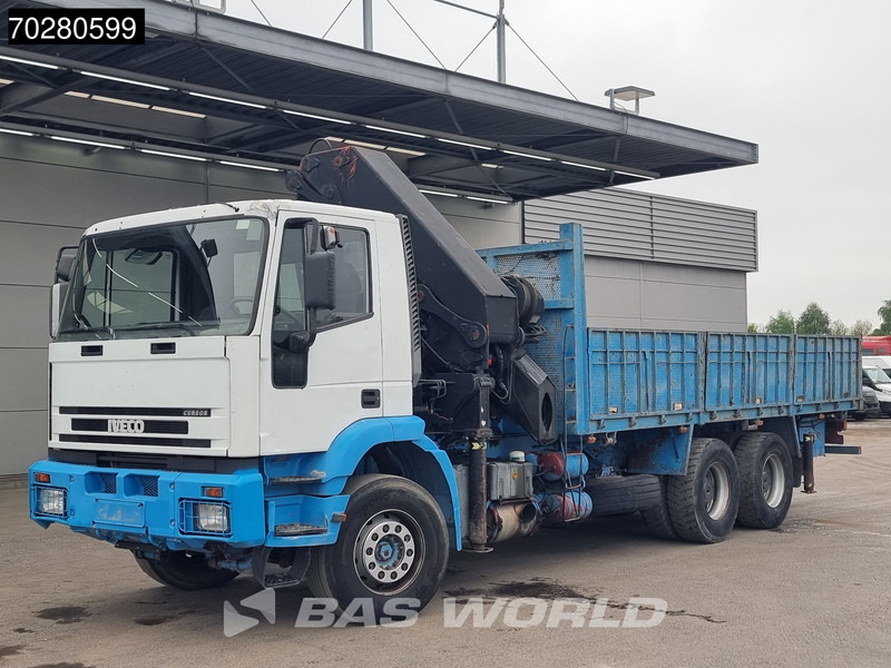 Dropside/ Flatbed truck, Crane truck Iveco EuroTrakker 310 6X4 Palfinger PK36002 Kran Crane Manual Big-Axle Euro 3: picture 8