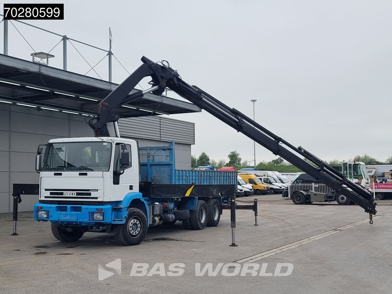 Dropside/ Flatbed truck, Crane truck Iveco EuroTrakker 310 6X4 Palfinger PK36002 Kran Crane Manual Big-Axle Euro 3: picture 6