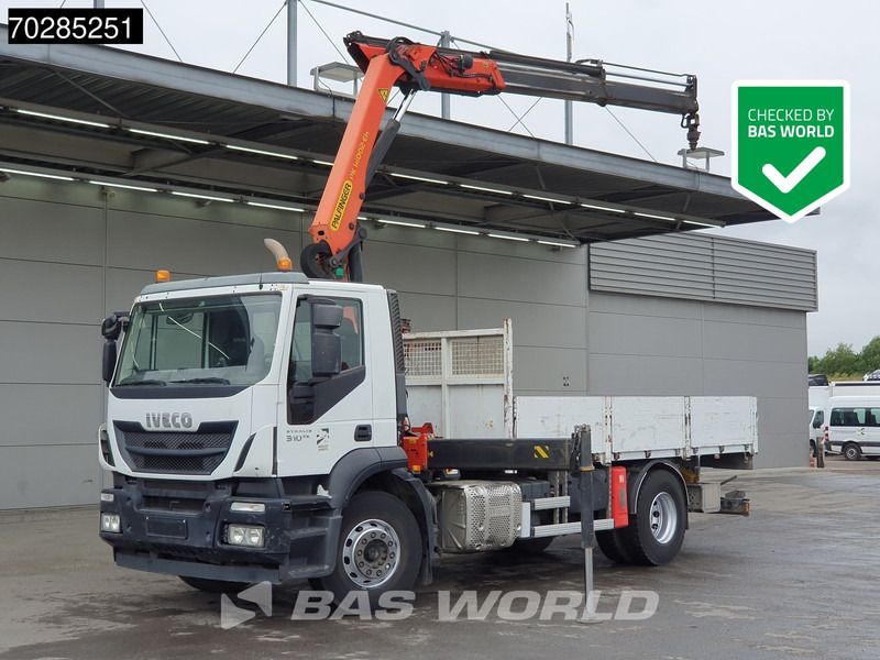 Iveco Stralis 310 4X2 Palfinger PK14002EH kran Crane Steelsuspension Automatic Euro 6 - Dropside/ Flatbed truck, Crane truck: picture 1 Iveco Stralis 310 4X2 Palfinger PK14002EH kran Crane Steelsuspension Automatic Euro 6 - Dropside/ Flatbed truck, Crane truck: picture 1