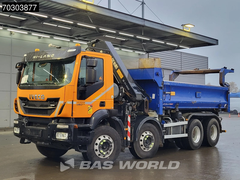 Tipper, Crane truck Iveco Trakker 450 8X4 HIAB 211 EP-4 Hiduo Kran Crane Big-Axle 2-Side Tipper Euro 6: picture 8 Tipper, Crane truck Iveco Trakker 450 8X4 HIAB 211 EP-4 Hiduo Kran Crane Big-Axle 2-Side Tipper Euro 6: picture 8