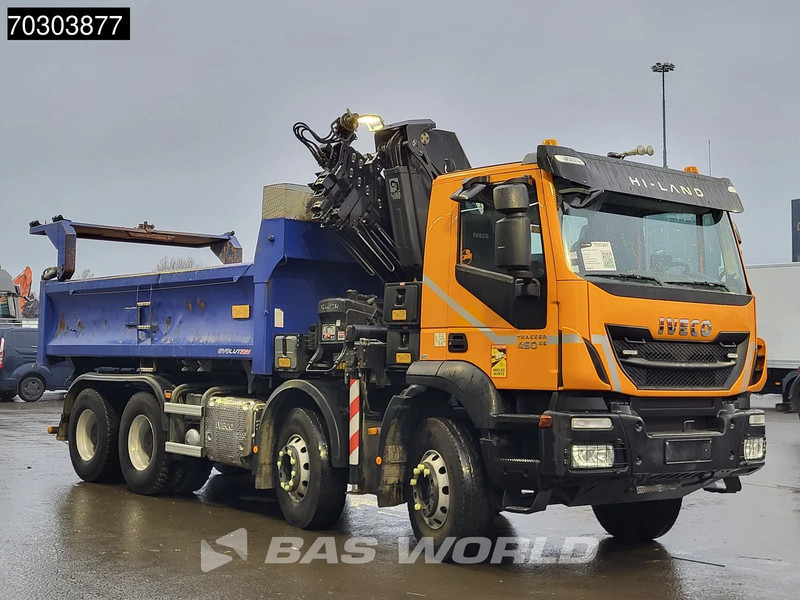 Tipper, Crane truck Iveco Trakker 450 8X4 HIAB 211 EP-4 Hiduo Kran Crane Big-Axle 2-Side Tipper Euro 6: picture 10 Tipper, Crane truck Iveco Trakker 450 8X4 HIAB 211 EP-4 Hiduo Kran Crane Big-Axle 2-Side Tipper Euro 6: picture 10