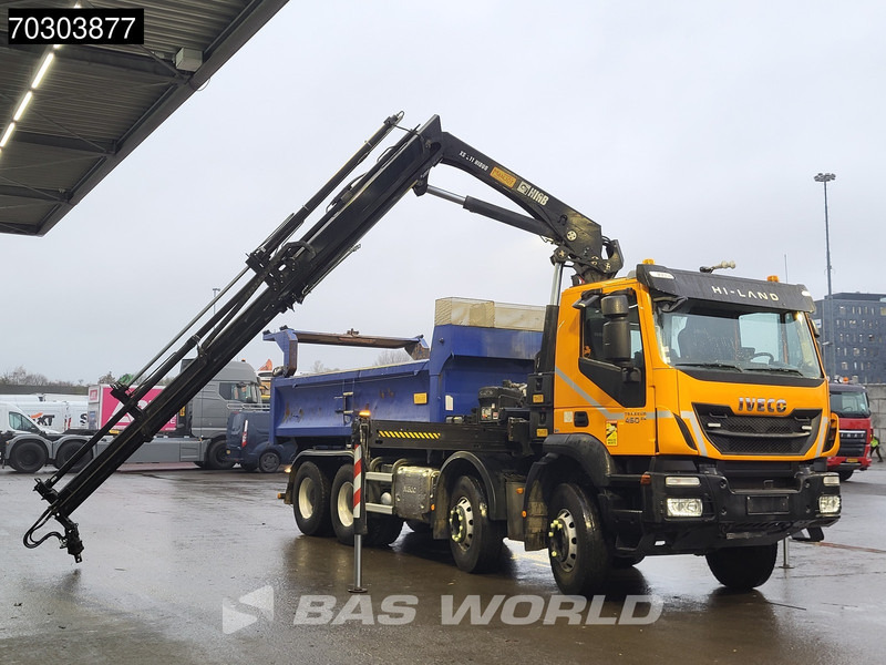 Tipper, Crane truck Iveco Trakker 450 8X4 HIAB 211 EP-4 Hiduo Kran Crane Big-Axle 2-Side Tipper Euro 6: picture 6 Tipper, Crane truck Iveco Trakker 450 8X4 HIAB 211 EP-4 Hiduo Kran Crane Big-Axle 2-Side Tipper Euro 6: picture 6