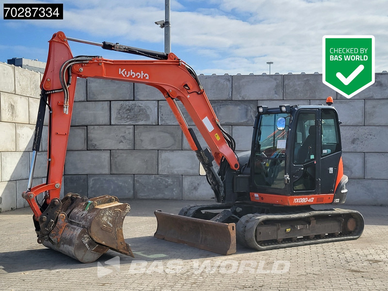 Kubota KX080-4 3 BUCKETS - Mini excavator: picture 1 Kubota KX080-4 3 BUCKETS - Mini excavator: picture 1