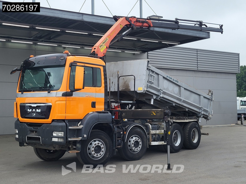 MAN TGS 35.400 8X4 Palfinger PK16001 K Kran Crane Retarder Big-Axle 2-Way tipper Euro 6 - Tipper, Crane truck: picture 3 MAN TGS 35.400 8X4 Palfinger PK16001 K Kran Crane Retarder Big-Axle 2-Way tipper Euro 6 - Tipper, Crane truck: picture 3