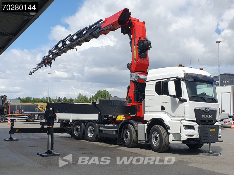MAN TGS 35.520 8X4 Palfinger PK135.002 TEC 7 Kran Crane Hydrodrive Lift+steering axle Navi LED Euro 6 - Dropside/ Flatbed truck, Crane truck: picture 3 MAN TGS 35.520 8X4 Palfinger PK135.002 TEC 7 Kran Crane Hydrodrive Lift+steering axle Navi LED Euro 6 - Dropside/ Flatbed truck, Crane truck: picture 3