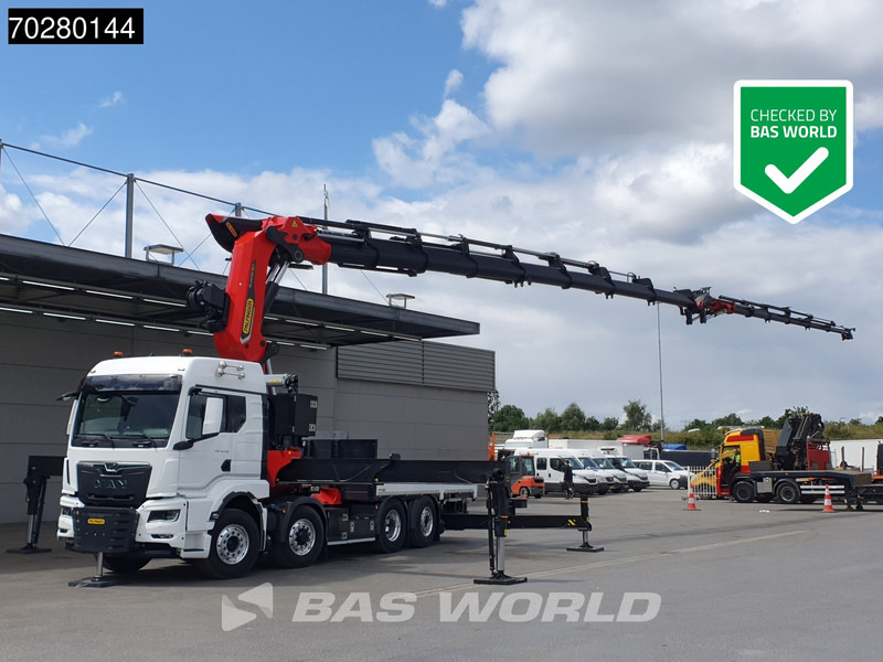 MAN TGS 35.520 8X4 Palfinger PK135.002 TEC 7 Kran Crane Hydrodrive Lift+steering axle Navi LED Euro 6 - Dropside/ Flatbed truck, Crane truck: picture 1 MAN TGS 35.520 8X4 Palfinger PK135.002 TEC 7 Kran Crane Hydrodrive Lift+steering axle Navi LED Euro 6 - Dropside/ Flatbed truck, Crane truck: picture 1