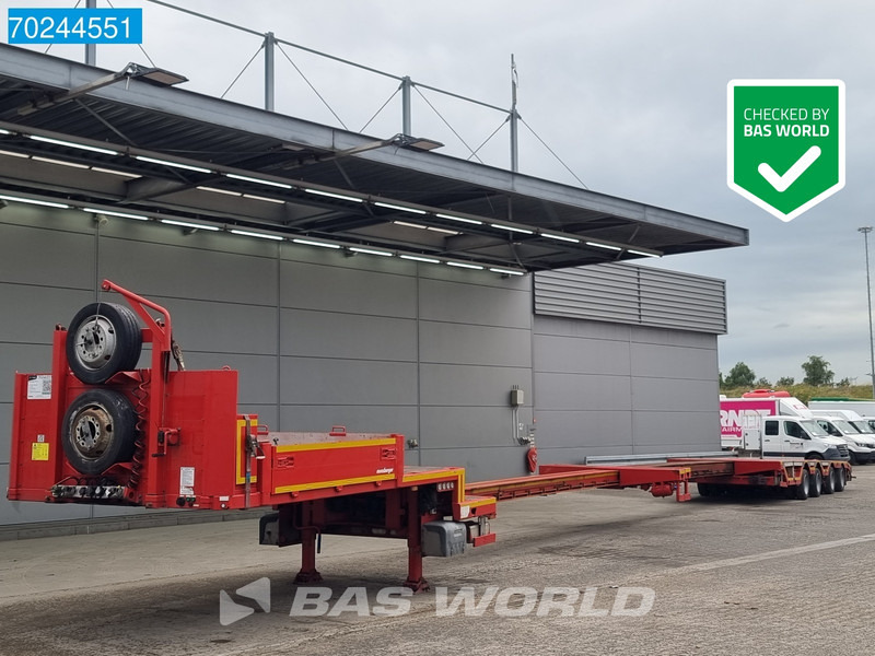 MEUSBURGER MTS-4 2xAusziehbar bis 21M Lift + 4xLenkachse - Low loader semi-trailer: picture 2 MEUSBURGER MTS-4 2xAusziehbar bis 21M Lift + 4xLenkachse - Low loader semi-trailer: picture 2
