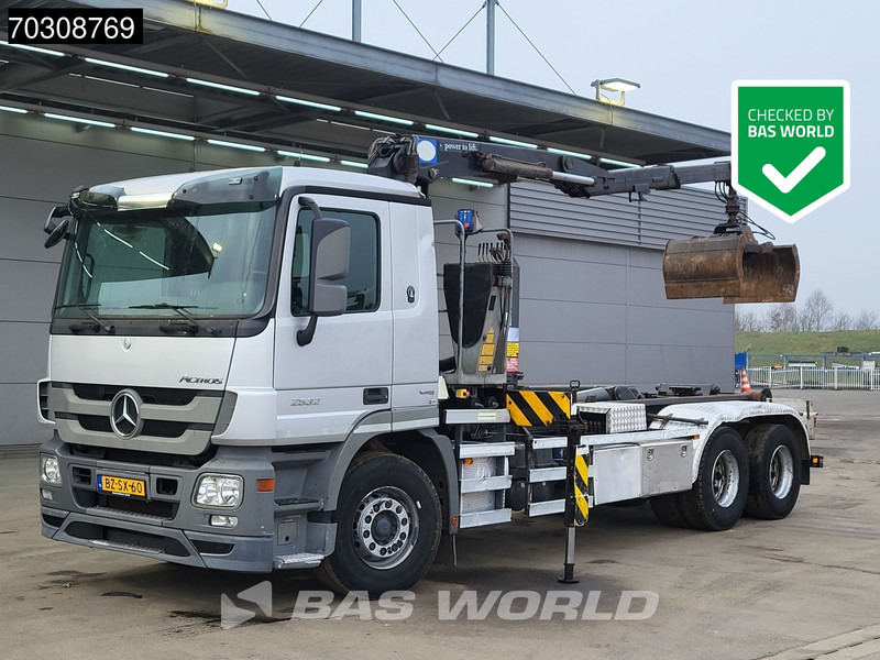 Mercedes-Benz Actros 2532 6X2 NL-Truck HMF 1643 Z2 Crane Kran 21 tons VDL Hooklift Lift-Axle Euro 5 - Hook lift truck, Crane truck: picture 1 Mercedes-Benz Actros 2532 6X2 NL-Truck HMF 1643 Z2 Crane Kran 21 tons VDL Hooklift Lift-Axle Euro 5 - Hook lift truck, Crane truck: picture 1