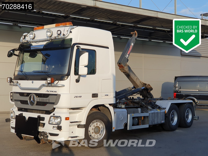 Mercedes-Benz Actros 2648 Actros 6X4 HIAB XR20SL56 Hooklift Big-Axle Automatic Euro 5 - Hook lift truck: picture 1 Mercedes-Benz Actros 2648 Actros 6X4 HIAB XR20SL56 Hooklift Big-Axle Automatic Euro 5 - Hook lift truck: picture 1
