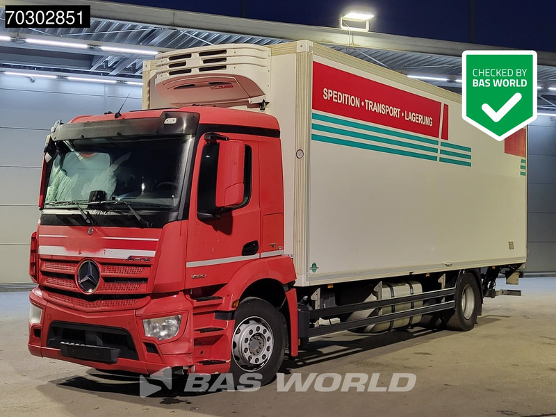 Mercedes-Benz Antos 1830 4X2 Mitsubishi TDJ430D cooler 1500kg Ladebordwand Automatic Euro 6 - Refrigerator truck: picture 1 Mercedes-Benz Antos 1830 4X2 Mitsubishi TDJ430D cooler 1500kg Ladebordwand Automatic Euro 6 - Refrigerator truck: picture 1