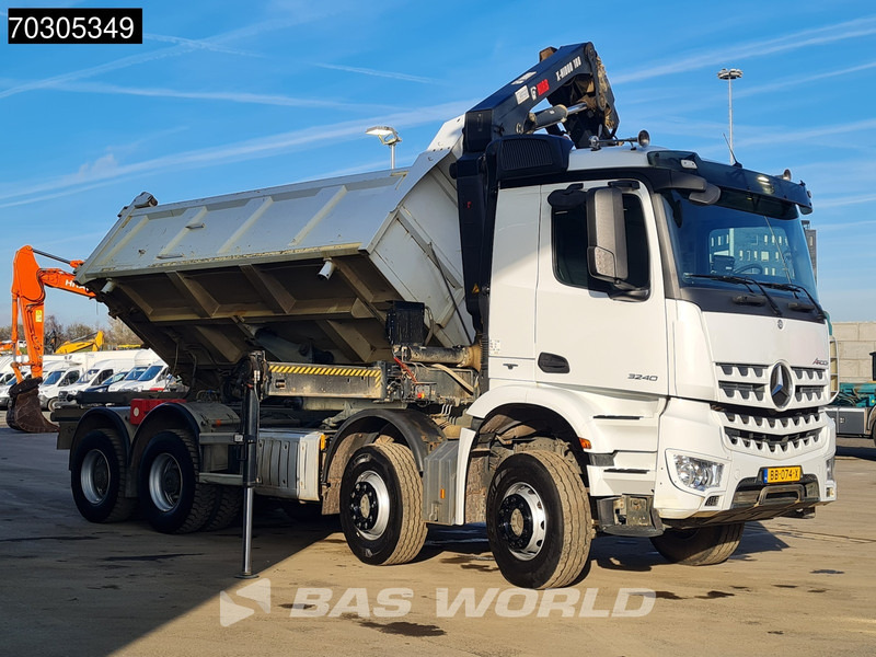 Tipper, Crane truck Mercedes-Benz Arocs 3240 8X4 HIAB X-HIDUO 188 E-2 Kran Crane 3-side tipper Big-Axle Euro 6: picture 13 Tipper, Crane truck Mercedes-Benz Arocs 3240 8X4 HIAB X-HIDUO 188 E-2 Kran Crane 3-side tipper Big-Axle Euro 6: picture 13