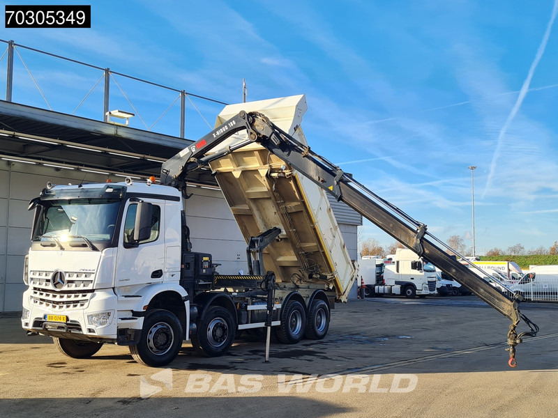 Mercedes-Benz Arocs 3240 8X4 HIAB X-HIDUO 188 E-2 Kran Crane 3-side tipper Big-Axle Euro 6 - Tipper, Crane truck: picture 3 Mercedes-Benz Arocs 3240 8X4 HIAB X-HIDUO 188 E-2 Kran Crane 3-side tipper Big-Axle Euro 6 - Tipper, Crane truck: picture 3