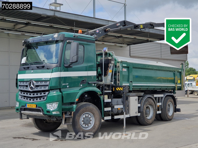 Mercedes-Benz Arocs 3342 Arocs 6X6 NL-Truck HMF 1643 Z-Crane Kran Steering Axle Big-Axle Euro 6 - Tipper, Crane truck: picture 1 Mercedes-Benz Arocs 3342 Arocs 6X6 NL-Truck HMF 1643 Z-Crane Kran Steering Axle Big-Axle Euro 6 - Tipper, Crane truck: picture 1