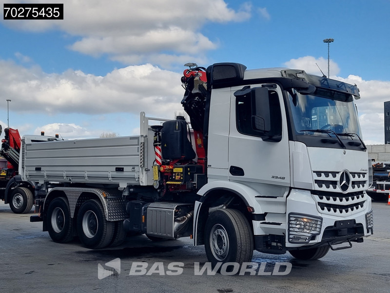 Mercedes-Benz Arocs 3348 6X4 Fassi F255A2.24 Kran Crane 9m3 3-Sided Tipper Big-Axle Euro 6 - Tipper, Crane truck: picture 3 Mercedes-Benz Arocs 3348 6X4 Fassi F255A2.24 Kran Crane 9m3 3-Sided Tipper Big-Axle Euro 6 - Tipper, Crane truck: picture 3