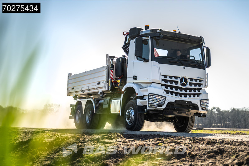 Mercedes-Benz Arocs 3348 6X6 Fassi F255A.2.24 xe-dynamic Kran Dreiseitenkipper Navi Euro 6 - Tipper, Crane truck: picture 5 Mercedes-Benz Arocs 3348 6X6 Fassi F255A.2.24 xe-dynamic Kran Dreiseitenkipper Navi Euro 6 - Tipper, Crane truck: picture 5