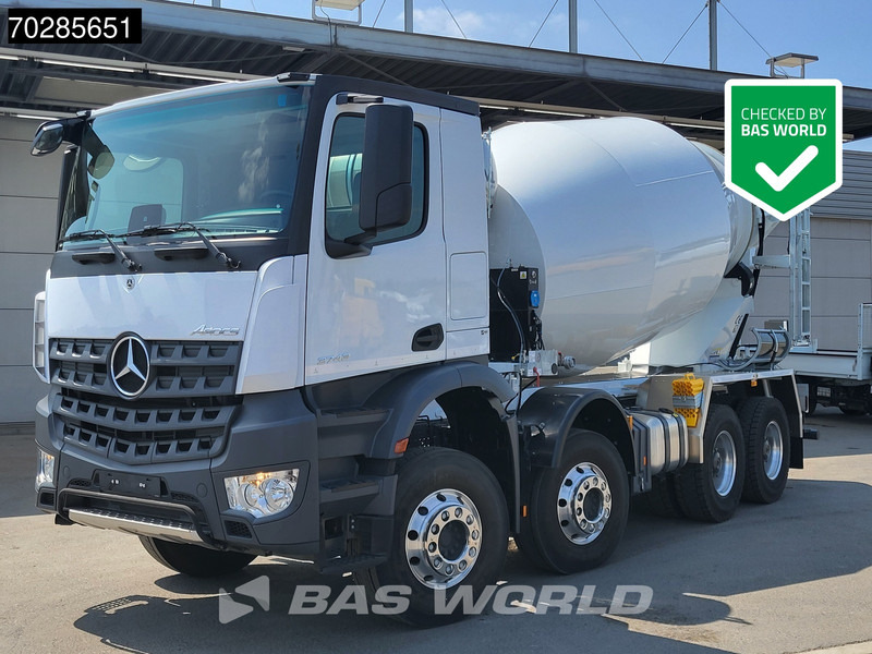 Mercedes-Benz Arocs 3743 8X4 NEW! 10m3 Mixer Big-Axle Steelsuspension Automatic Euro 6 - Concrete mixer truck: picture 1 Mercedes-Benz Arocs 3743 8X4 NEW! 10m3 Mixer Big-Axle Steelsuspension Automatic Euro 6 - Concrete mixer truck: picture 1