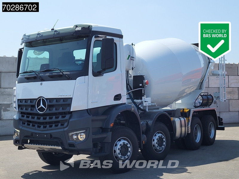 Mercedes-Benz Arocs 4145 8X4 NEW! 11m3 Schwing Stetter Mixer Manual Big-Axle Steel suspension Euro 3 - Concrete mixer truck: picture 1 Mercedes-Benz Arocs 4145 8X4 NEW! 11m3 Schwing Stetter Mixer Manual Big-Axle Steel suspension Euro 3 - Concrete mixer truck: picture 1