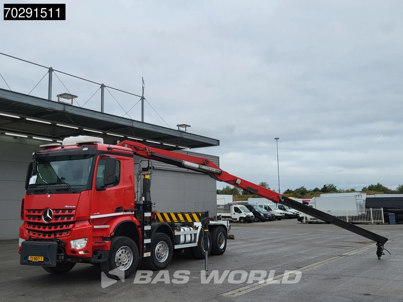 Mercedes-Benz Arocs 4145 8X4 NL-Truck HMF RCL 5300 Crane Hyva 26-51-S Hooklift Steelsuspension Big-Axle Automatic Euro 6 - Hook lift truck, Crane truck: picture 2 Mercedes-Benz Arocs 4145 8X4 NL-Truck HMF RCL 5300 Crane Hyva 26-51-S Hooklift Steelsuspension Big-Axle Automatic Euro 6 - Hook lift truck, Crane truck: picture 2