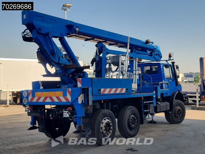 Crane truck Mercedes-Benz Unimog 6X6 Unimog Engin EGI TP 226 hubarbeitsbühne Manual Euro 2: picture 6
