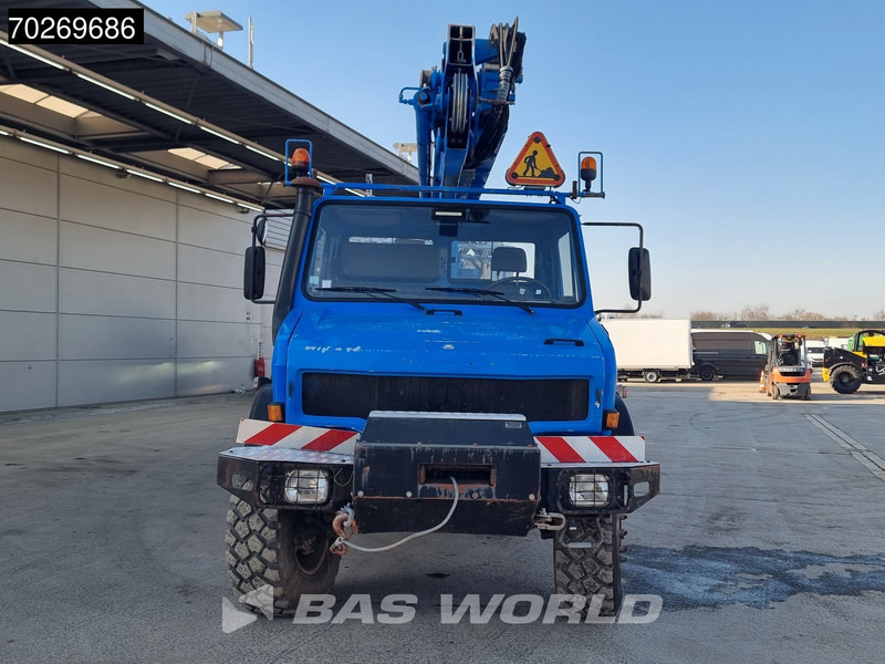 Crane truck Mercedes-Benz Unimog 6X6 Unimog Engin EGI TP 226 hubarbeitsbühne Manual Euro 2: picture 12