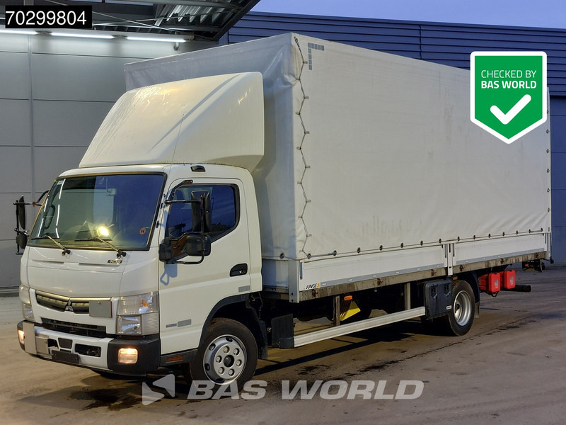 Mitsubishi Fuso 7C 18 4X2 8tonner Curtainsider 1000kg Ladebordwand Automatic Euro 6 - Curtain side truck: picture 1 Mitsubishi Fuso 7C 18 4X2 8tonner Curtainsider 1000kg Ladebordwand Automatic Euro 6 - Curtain side truck: picture 1
