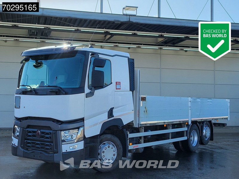 Renault T 440 6X2 750cm box Lift-Axle Automatic ADR Euro 6 - Dropside/ Flatbed truck: picture 1 Renault T 440 6X2 750cm box Lift-Axle Automatic ADR Euro 6 - Dropside/ Flatbed truck: picture 1