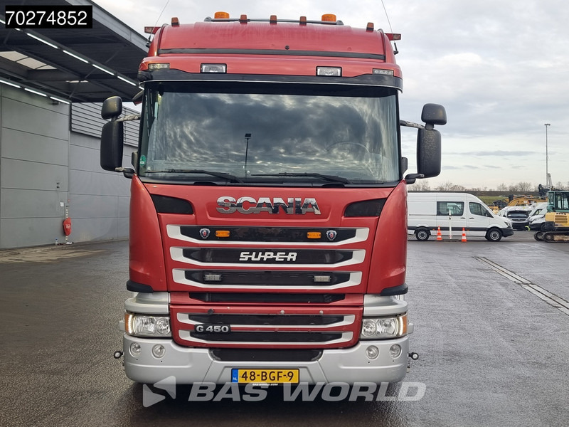 Dropside/ Flatbed truck, Crane truck Scania G450 8X2 NL-Truck Hiab X-HIPRO 1058EP-6 Kran Front stab Retarder Euro 6: picture 15