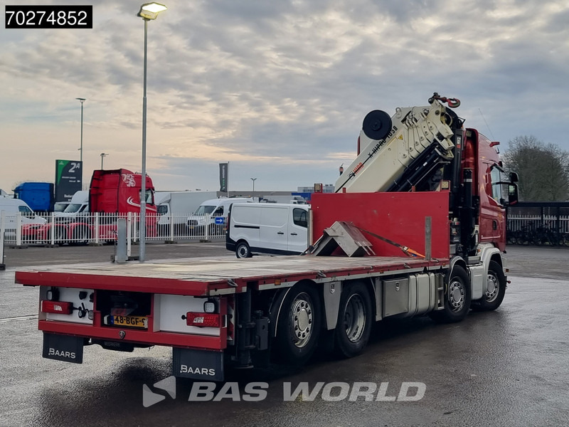 Dropside/ Flatbed truck, Crane truck Scania G450 8X2 NL-Truck Hiab X-HIPRO 1058EP-6 Kran Front stab Retarder Euro 6: picture 16