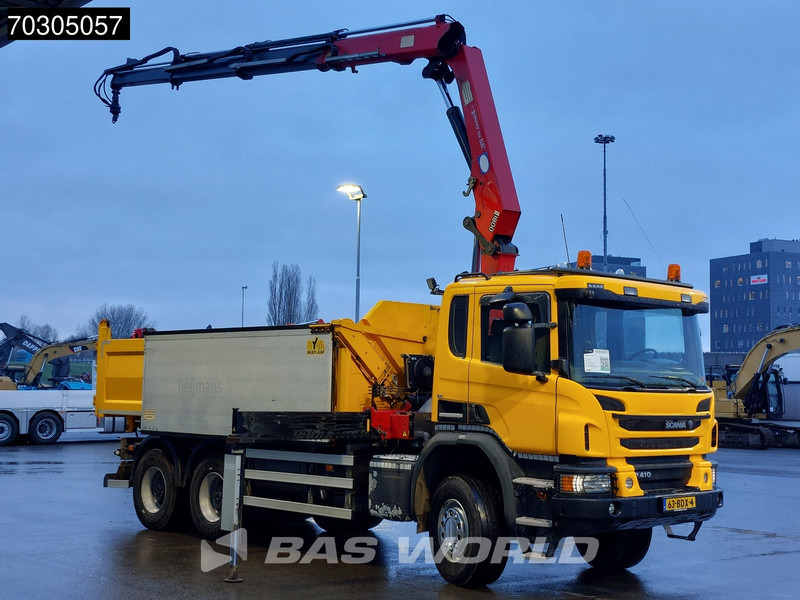 Scania P410 6X6 NL-Truck HMF 1800-K3 Kran Crane 6x6 Big-Axle Steel suspension Euro 6 - Tipper, Crane truck: picture 3 Scania P410 6X6 NL-Truck HMF 1800-K3 Kran Crane 6x6 Big-Axle Steel suspension Euro 6 - Tipper, Crane truck: picture 3