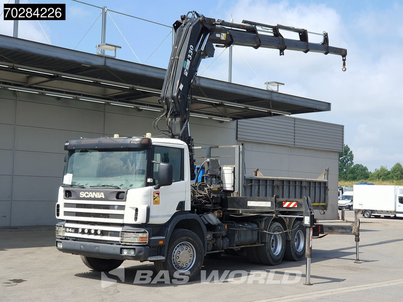 Scania P94 6X4 Hiab 330-4 Kran Crane 9m3 tipper Manual Steelsuspension Euro 3 - Tipper, Crane truck: picture 2 Scania P94 6X4 Hiab 330-4 Kran Crane 9m3 tipper Manual Steelsuspension Euro 3 - Tipper, Crane truck: picture 2