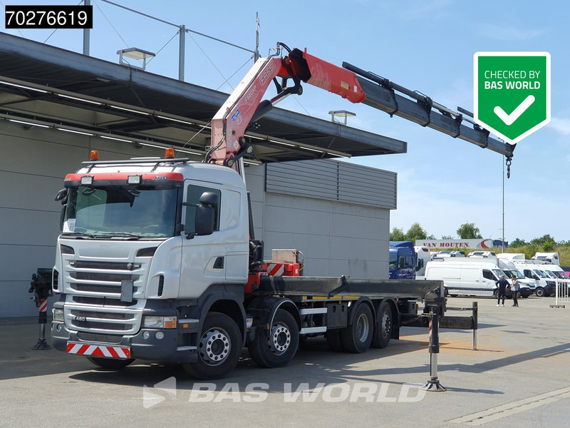 Scania R480 8X2 FASSI F660AXP.25 Manual Retarder Lift+Lenkachse Euro 5 - Dropside/ Flatbed truck, Crane truck: picture 1 Scania R480 8X2 FASSI F660AXP.25 Manual Retarder Lift+Lenkachse Euro 5 - Dropside/ Flatbed truck, Crane truck: picture 1
