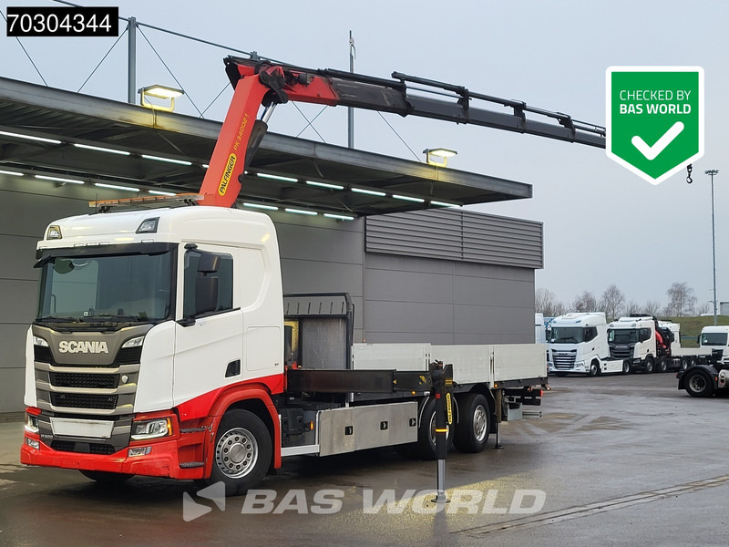 Scania R500 6X2 Palfinger PK34002 SH 8x Extensions Lift+ Steering Axle Euro 6 - Dropside/ Flatbed truck, Crane truck: picture 1 Scania R500 6X2 Palfinger PK34002 SH 8x Extensions Lift+ Steering Axle Euro 6 - Dropside/ Flatbed truck, Crane truck: picture 1