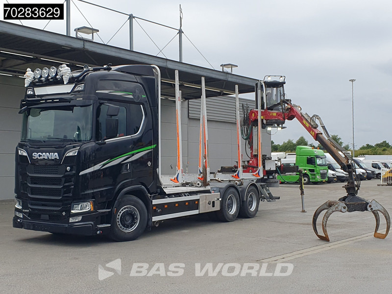 Scania S650 S 6X4 Tajfun LIV100K Kran Holztransport Retarder 3-Pedals Euro 6 - Timber truck, Crane truck: picture 1 Scania S650 S 6X4 Tajfun LIV100K Kran Holztransport Retarder 3-Pedals Euro 6 - Timber truck, Crane truck: picture 1