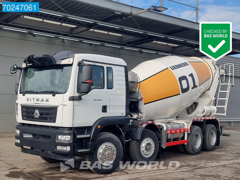 Sitrak G5 350 8X4 NEW! 8m3 Liebherr Mixer Big-Axle Steel Suspension - Concrete mixer truck: picture 1 Sitrak G5 350 8X4 NEW! 8m3 Liebherr Mixer Big-Axle Steel Suspension - Concrete mixer truck: picture 1