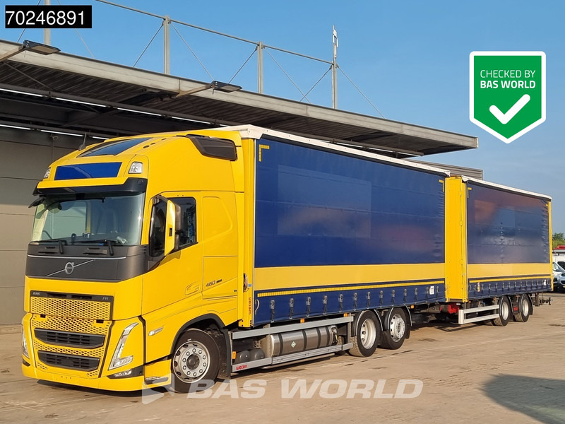 Volvo FH 460 6X2 LNG combi ACC Navi Standklima Liftachse LED EURO 6 - Curtain side truck: picture 1 Volvo FH 460 6X2 LNG combi ACC Navi Standklima Liftachse LED EURO 6 - Curtain side truck: picture 1