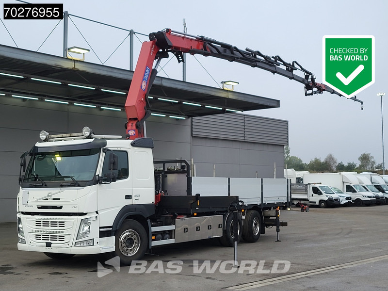 Volvo FM 450 6X2 HMF3220 K5 + Jib K5 Crane Kran Lift-Steering Axle VEB+ Automatic - Dropside/ Flatbed truck, Crane truck: picture 1 Volvo FM 450 6X2 HMF3220 K5 + Jib K5 Crane Kran Lift-Steering Axle VEB+ Automatic - Dropside/ Flatbed truck, Crane truck: picture 1