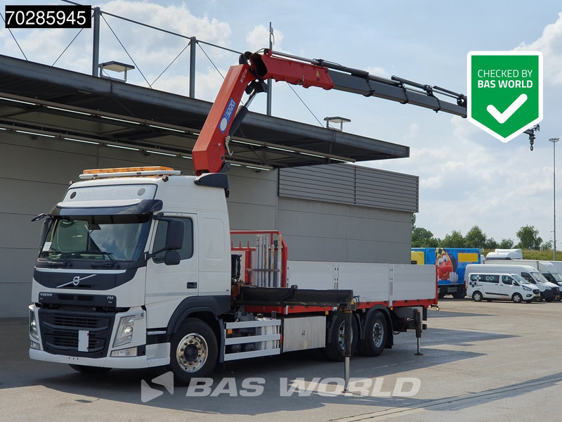 Volvo FM 500 6X2 HMF 3220-K7 Lift-Steering Axle Crane Kran Euro 6 - Dropside/ Flatbed truck, Crane truck: picture 1 Volvo FM 500 6X2 HMF 3220-K7 Lift-Steering Axle Crane Kran Euro 6 - Dropside/ Flatbed truck, Crane truck: picture 1